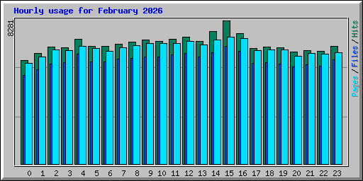 Hourly usage for February 2026